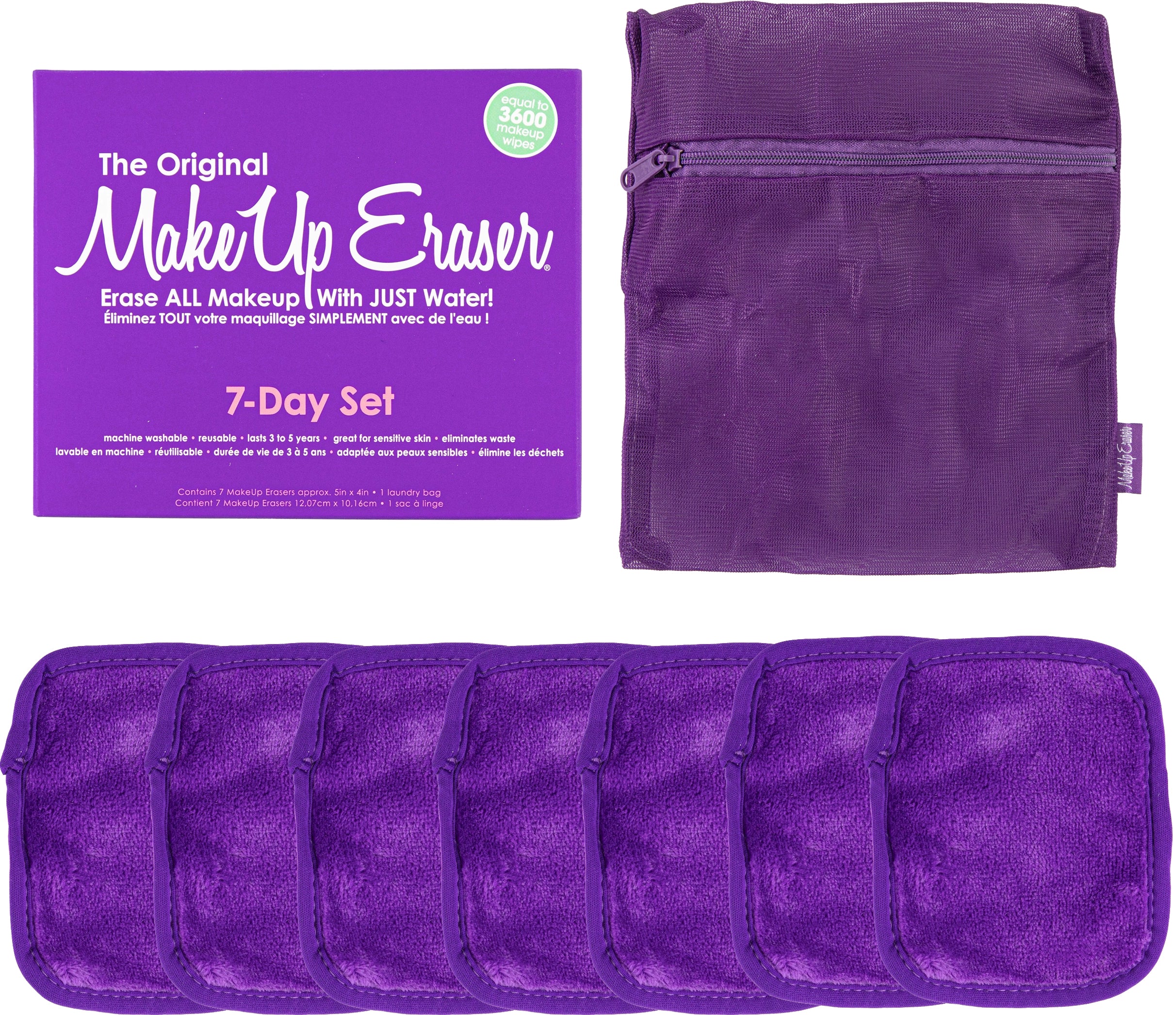 Make Up Eraser Queen Purple 7-Day Set - Lavender Hills BeautyMakeup EraserRTDX01