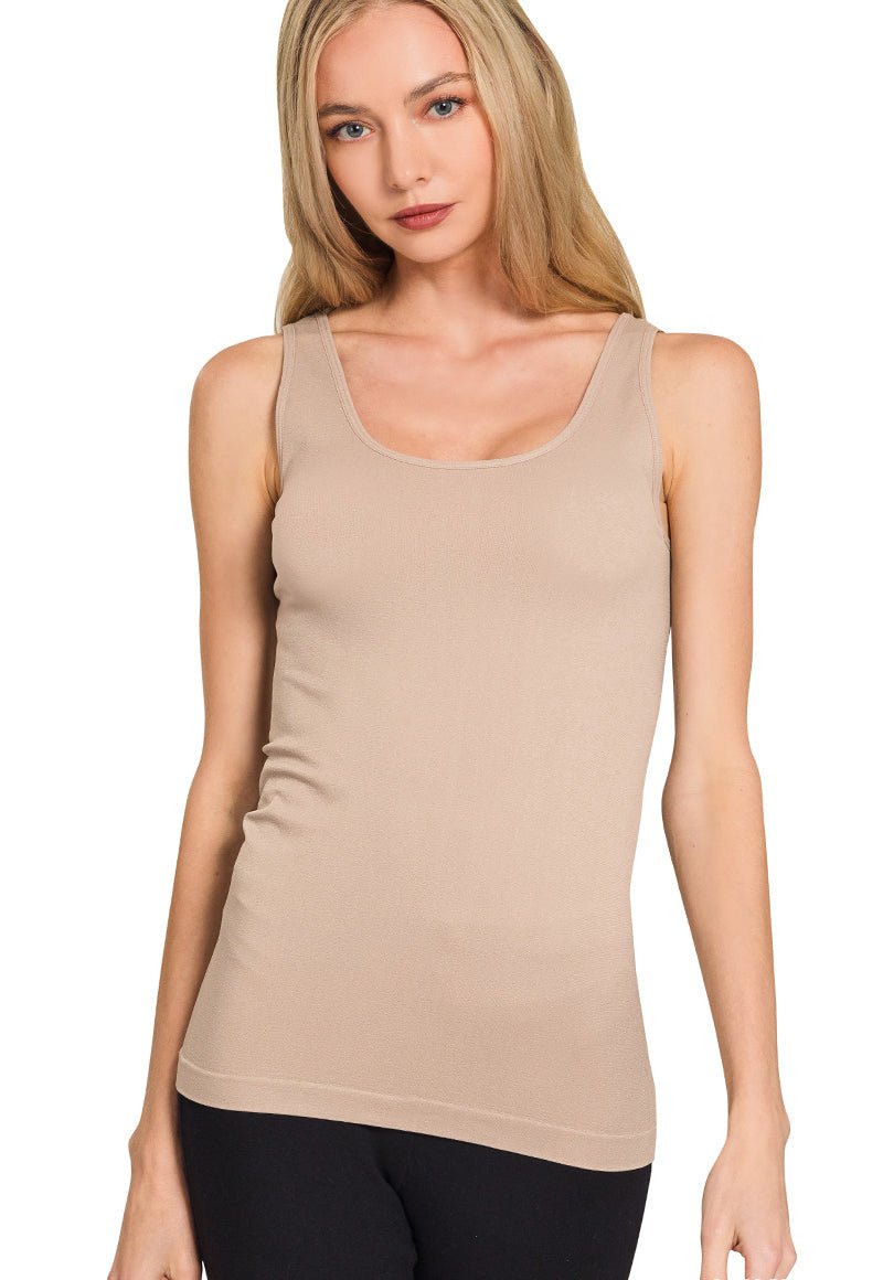 Two - Way Reversible Tank Top - Lavender Hills BeautyZenanaNT-6162A-ASHMCH-SM