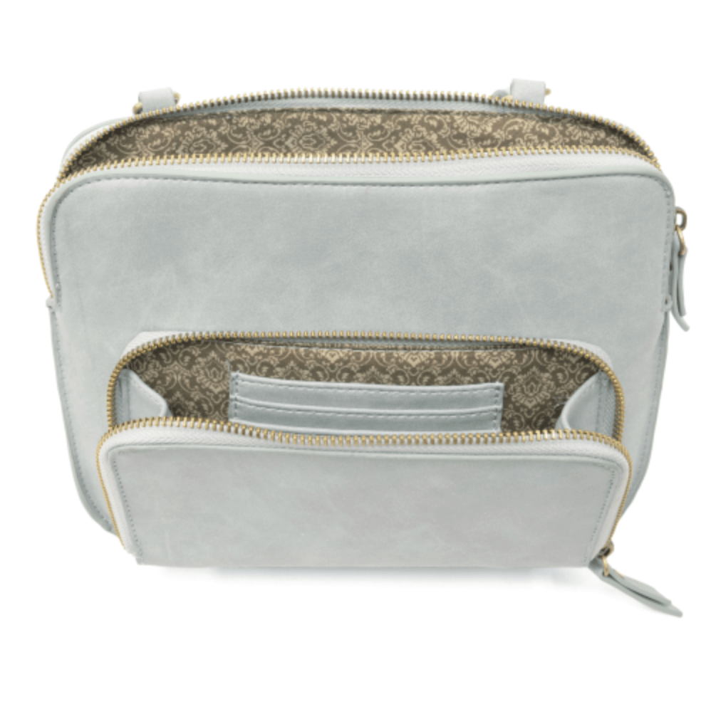 Nicole Distressed Crossbody Handbag Purse - Sky Blue - Lavender Hills BeautyJoy Susanl8029-61