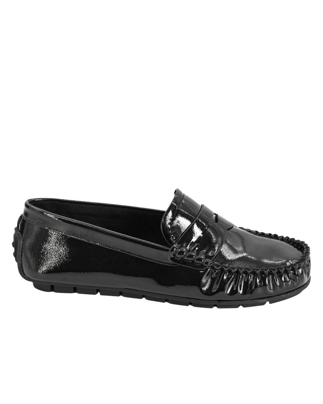 Corkys Footwear Penny For Your Thoughts Loafer Moccasin Shoe - Patent Black - Lavender Hills BeautyCorkys Footwear10 - 0207 - BCPU - 6