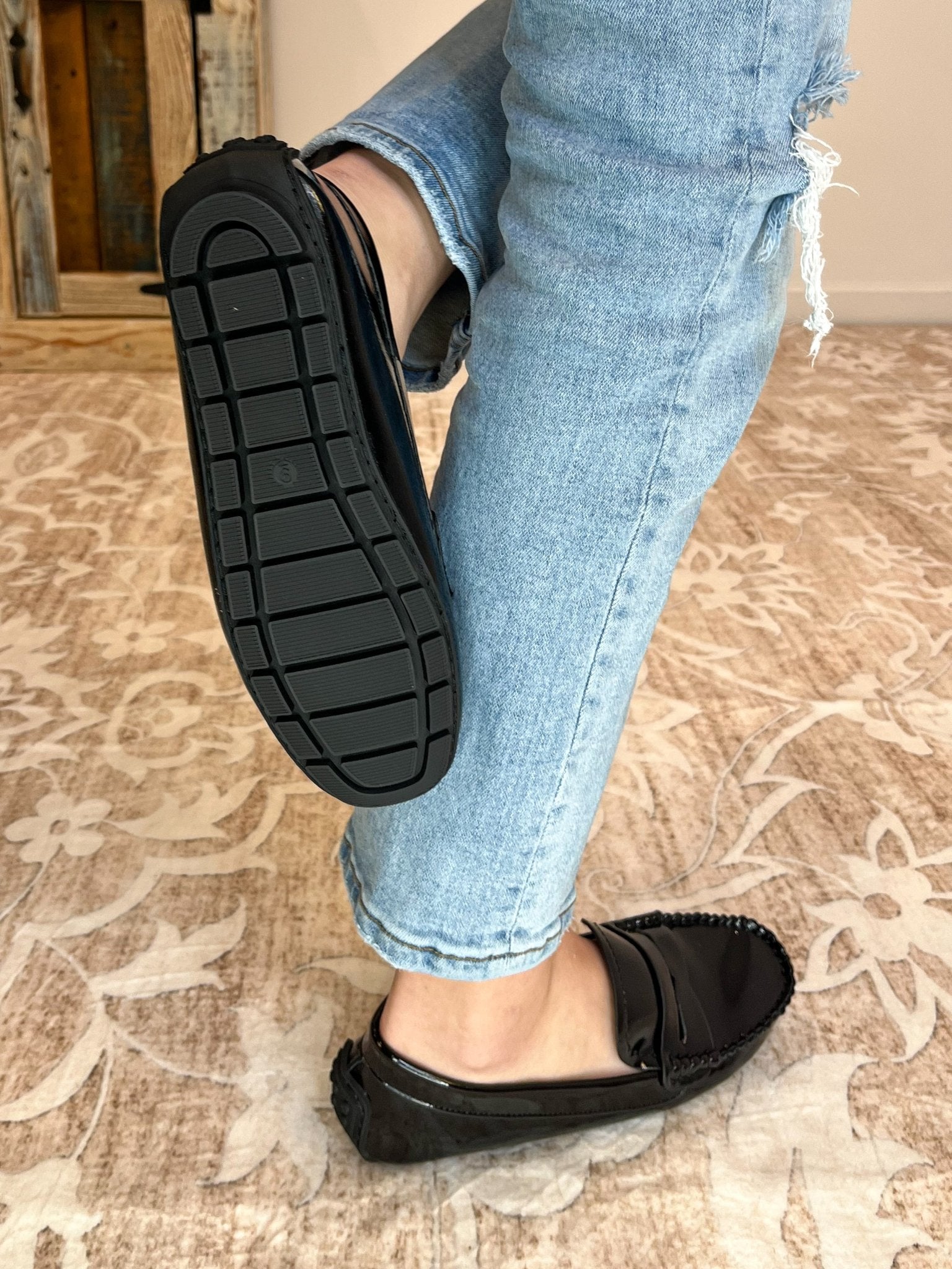 Corkys Footwear Penny For Your Thoughts Loafer Moccasin Shoe - Patent Black - Lavender Hills BeautyCorkys Footwear10 - 0207 - BCPU - 6