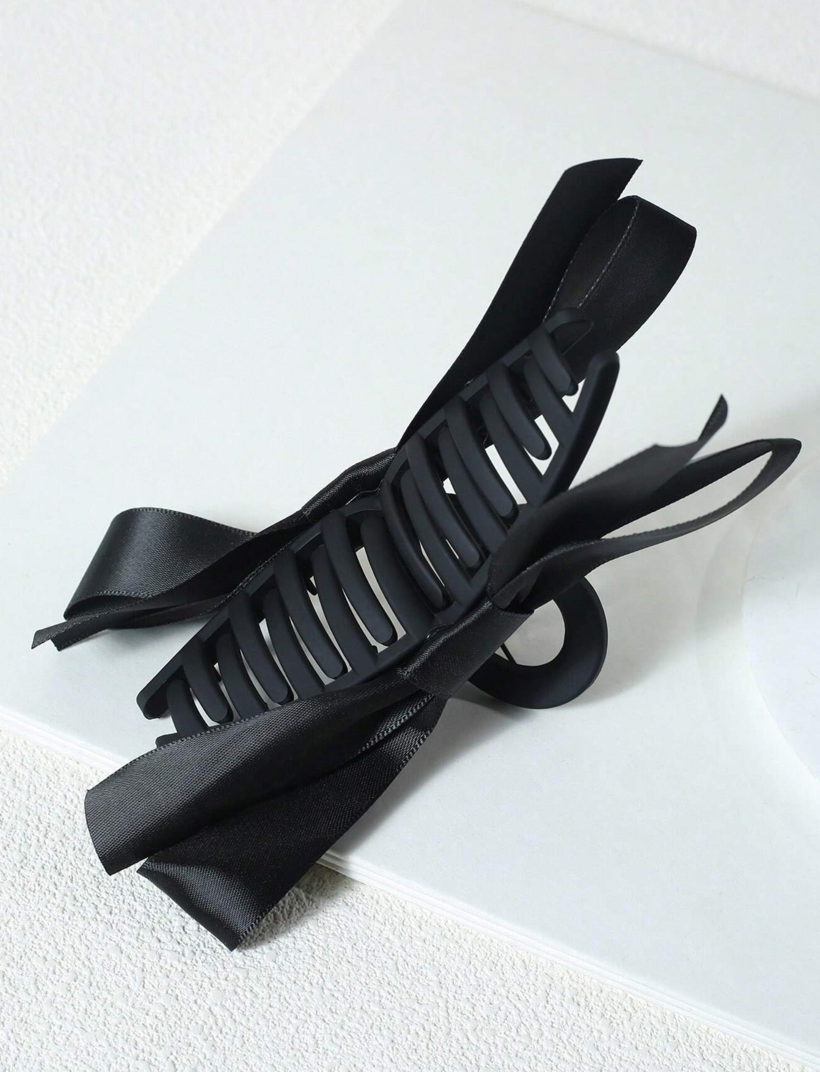 Satin Bow Hair Claw Clip - 6.5" inch