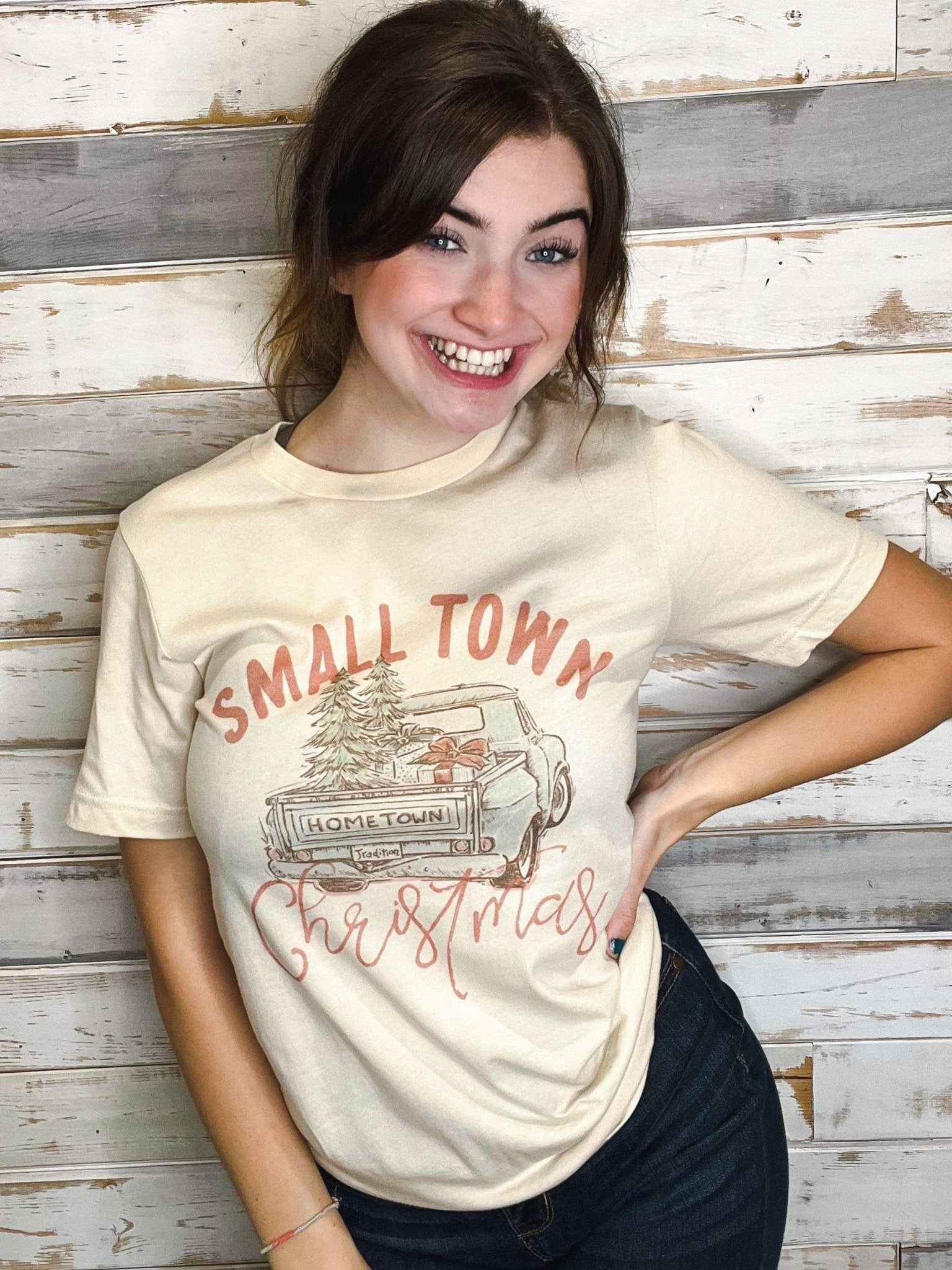 Small Town Christmas T-Shirt - Lavender Hills BeautyBlu Lee Designs