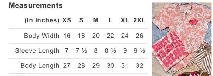 "Sweet As Strawberry Wine" Rose Tie - Dye Graphic Tee - Lavender Hills BeautyLavender Hills Beauty