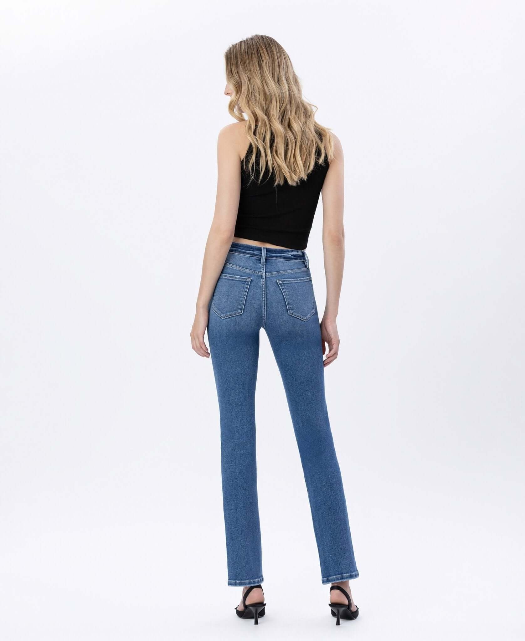 Vervet by Flying Monkey Jeanne Slim Straight Jeans - Lavender Hills BeautyVervet by Flying MonkeyT6201 - 24