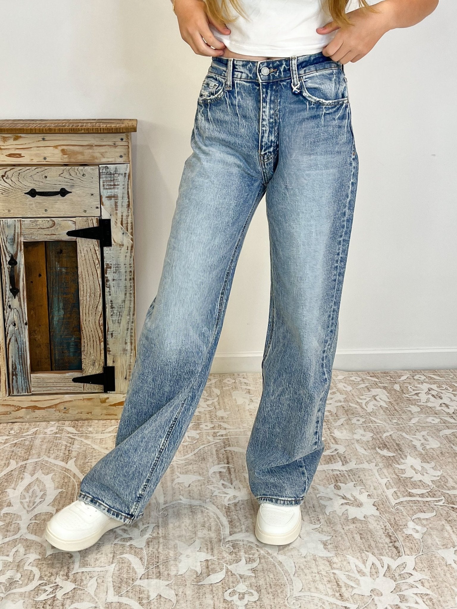 Vervet Clare 90's Wide Leg Jean - Lavender Hills BeautyVervet by Flying MonkeyT6242 - 24