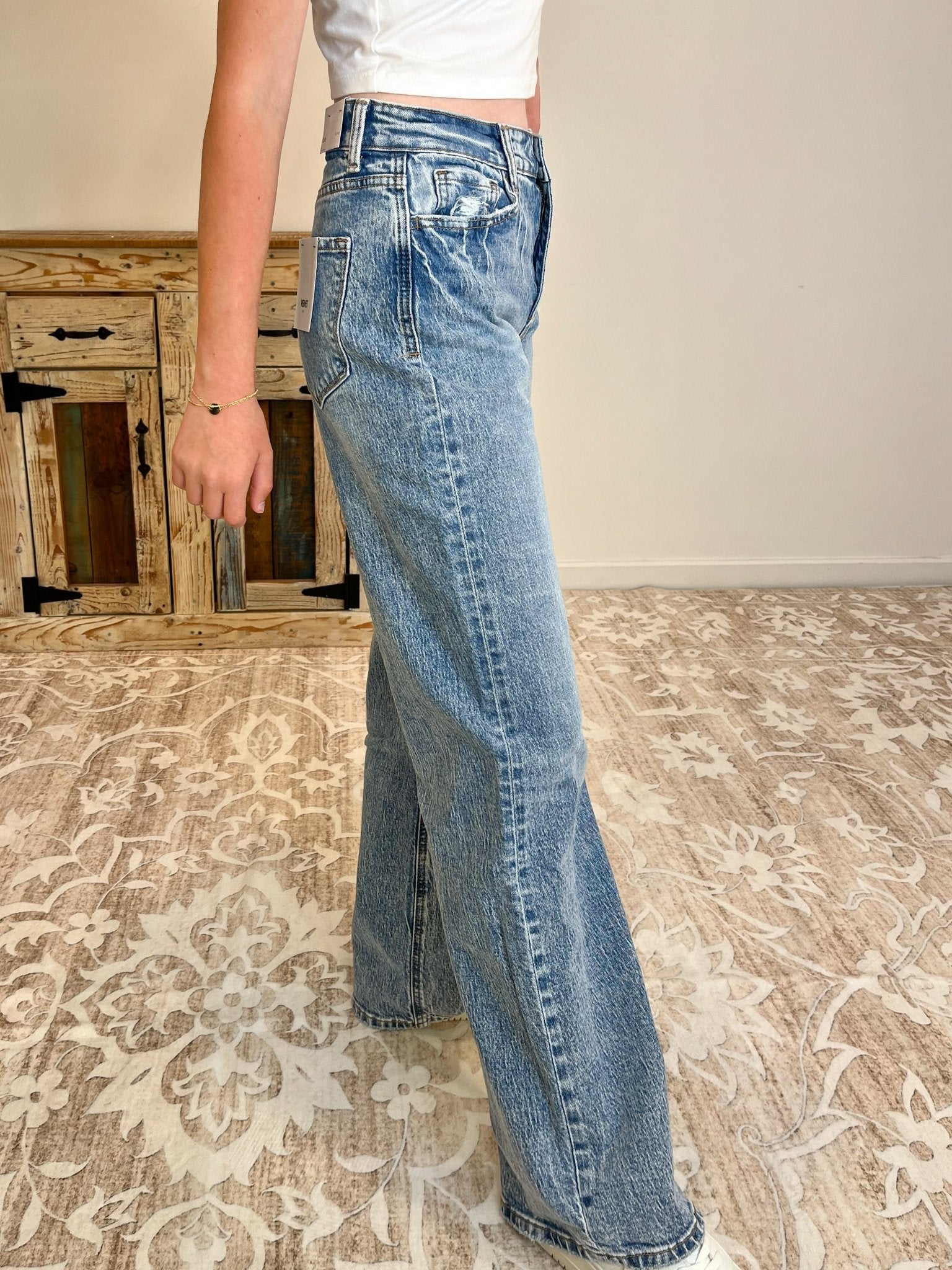 Vervet Clare 90's Wide Leg Jean - Lavender Hills BeautyVervet by Flying MonkeyT6242 - 24