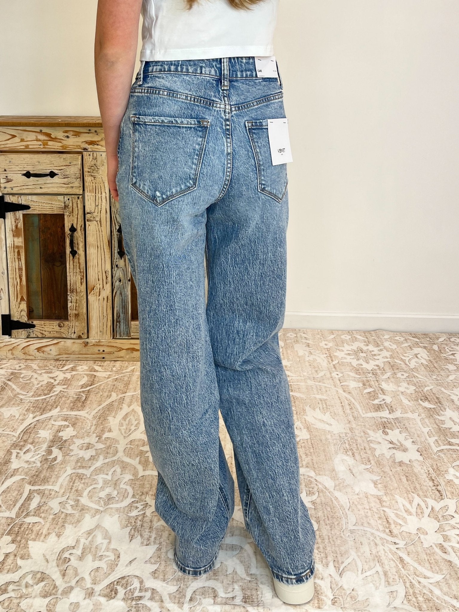 Vervet Clare 90's Wide Leg Jean - Lavender Hills BeautyVervet by Flying MonkeyT6242 - 24