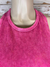 Load image into Gallery viewer, Chic Plus High Neck Racerback Brami Cropped Tank Top - Magenta
