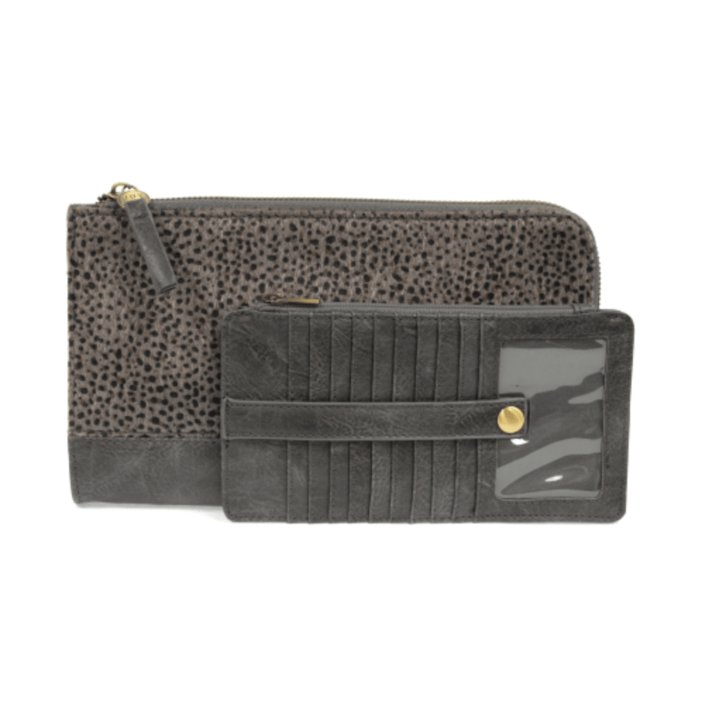 Faux Fur Convertible Wristlet & Wallet - Lavender Hills BeautyJoy SusanL8101-10C