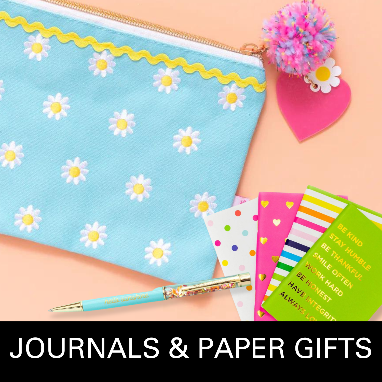 Colorful and whimsy Journal and paper gifts 