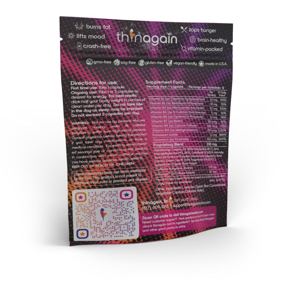 ThinAgain Extra - Strength | Energizing Fat - Burner Supplement - Lavender Hills Beautythinagain