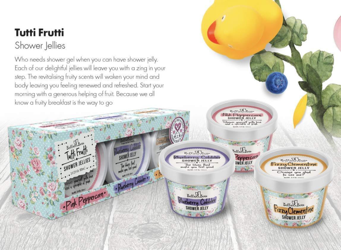 Bella & Bear Tutti Frutti Shower Jelly Gift Set of 3 - Lavender Hills BeautyBella & Bear