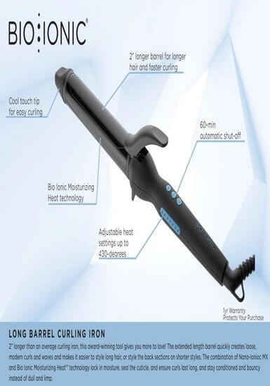 Bio ionic long barrel styler hotsell