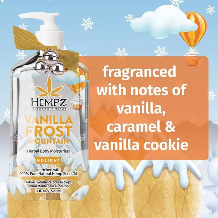 Vanilla Frosted Mountain Herbal Body Moisturizer - Lavender Hills BeautyHempz