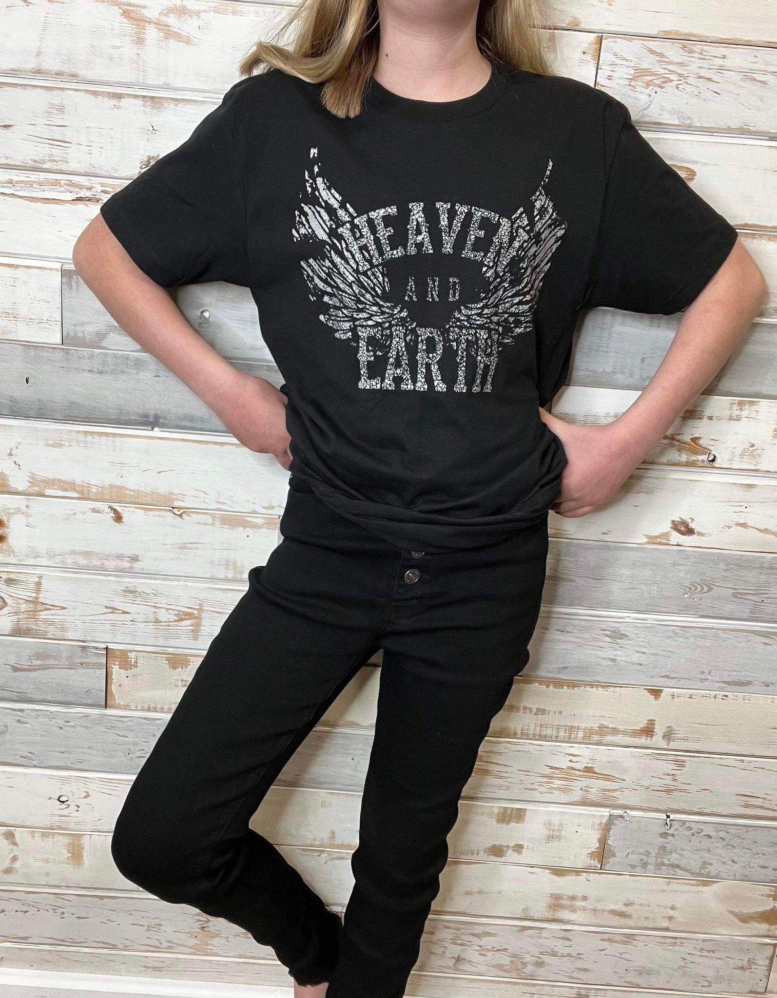 Heaven & Earth T-Shirt - Lavender Hills BeautyShe Shed Wholesale