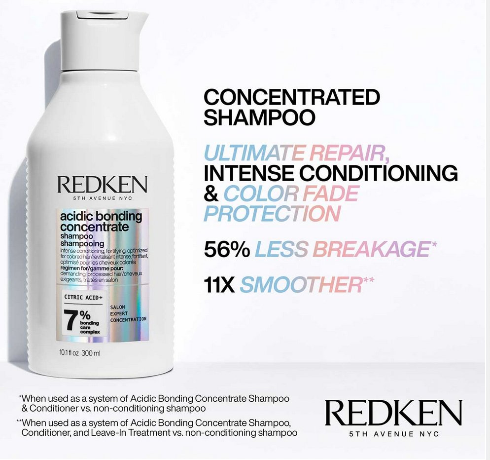 Acidic Bonding Concentrate Sulfate Free Shampoo for Damaged Hair | Redken - Lavender Hills BeautyRedkenP2032400