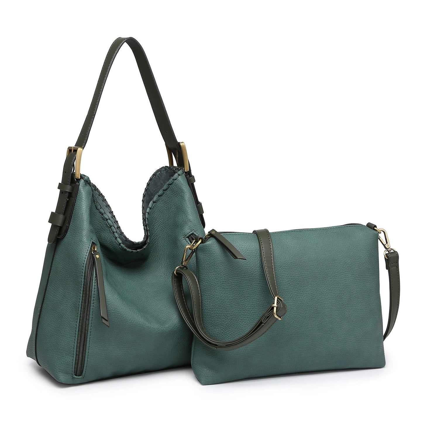 Elegant M.C. Hobo Handbag Purse Gray Color D. 11