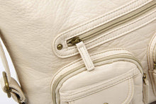 Load image into Gallery viewer, Andee Convertible Crossbody Backpack - Taupe | Vegan Leather
