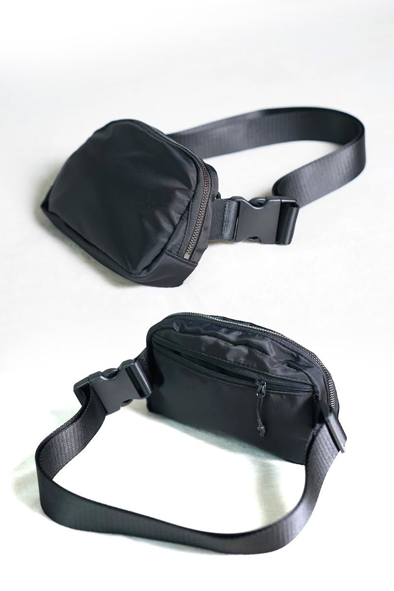 Black Belt Bag with 5 Extension Strap Set - Lavender Hills BeautyZenanaWB-42B