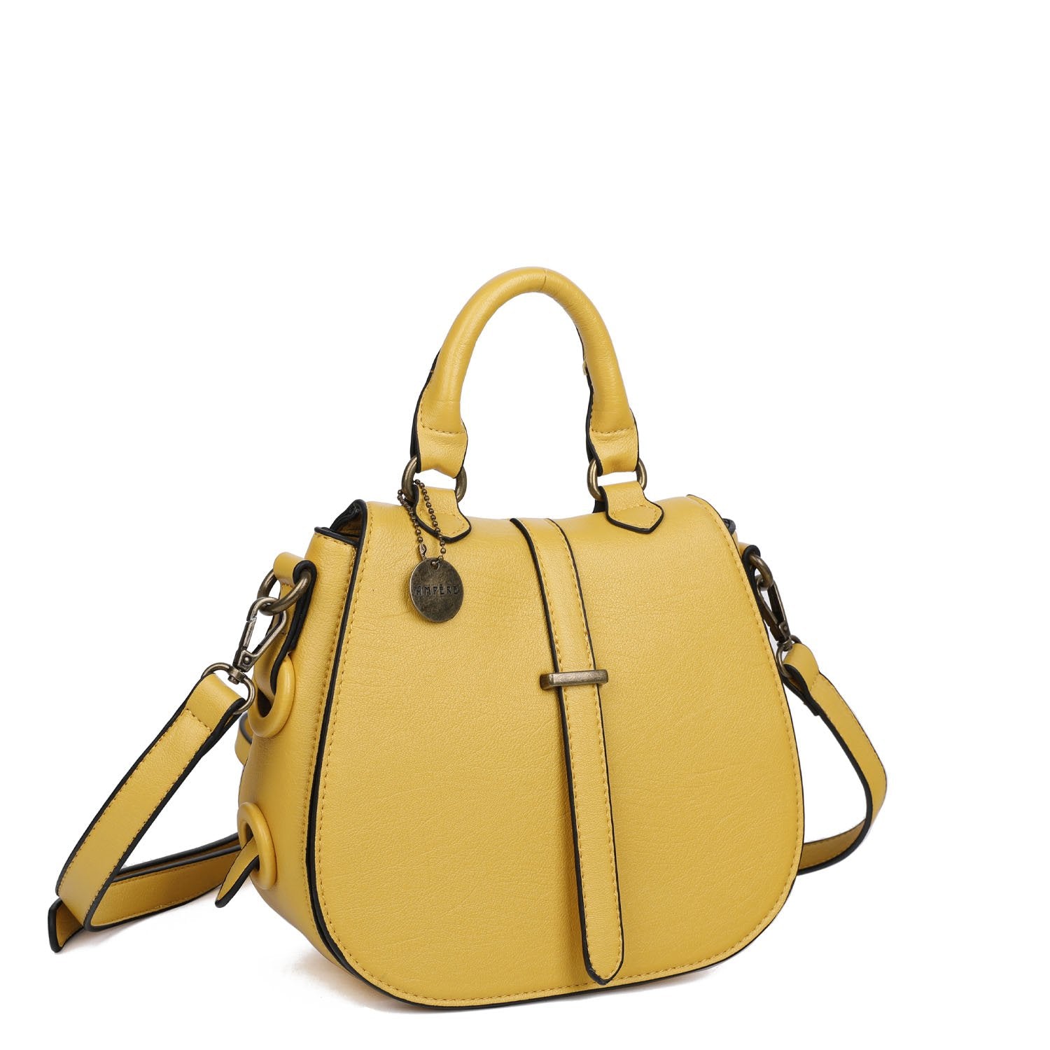Carli Crossbody Handbag Purse - Nutty Mustard | Vegan Leather - Lavender Hills BeautyAmpere CreationsC125-NMUST