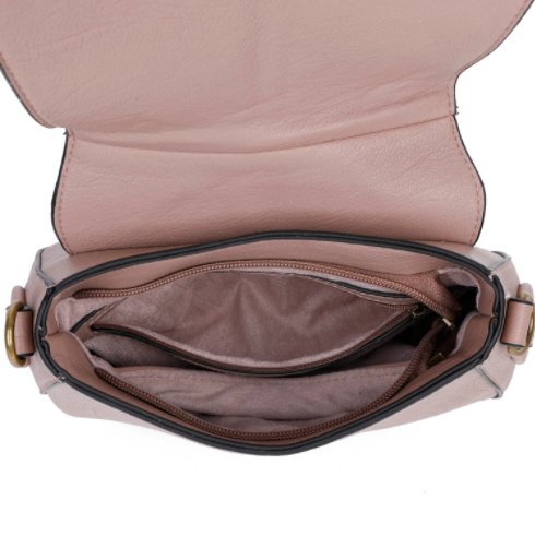 Carli Crossbody Handbag Purse - Fossil Grey | Vegan Leather - Lavender Hills BeautyAmpere CreationsC125-FGR