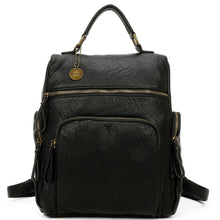 Load image into Gallery viewer, Chase Backpack - Black | Vegan Leather
