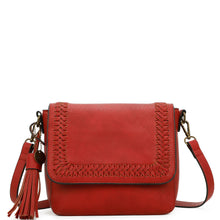Load image into Gallery viewer, Della Crossbody Purse - Red | Vegan Leather
