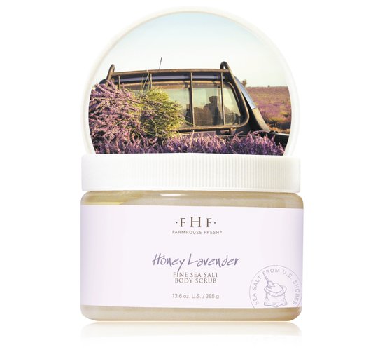 Honey Lavender Fine Sea Salt Body Scrub | FarmHouse Fresh - Lavender Hills BeautyFarmhouse Fresh0676RT