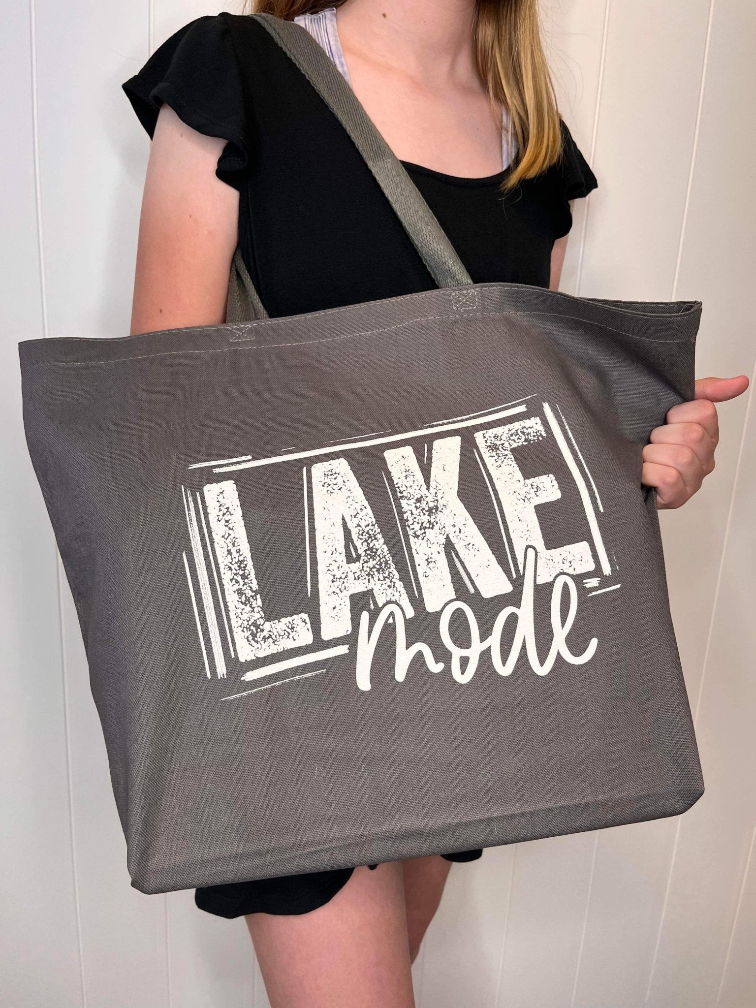 Lake Mode Canvas Tote Bag - 2 Colors Available - Lavender Hills BeautyLavender Hills Beauty Studio