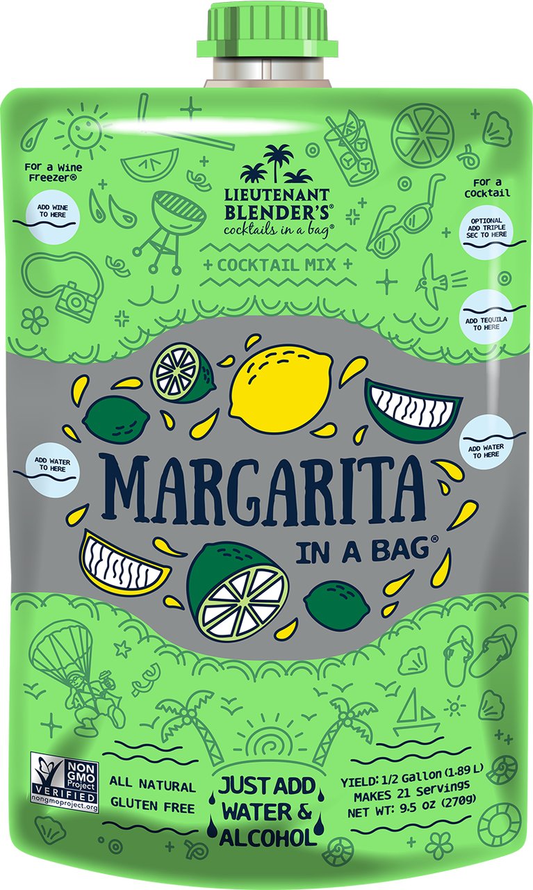 Margarita in a Bag Non-GMO | Lt Blender's - Lavender Hills BeautyLieutenant Blender'sNG-MARG-2L-12