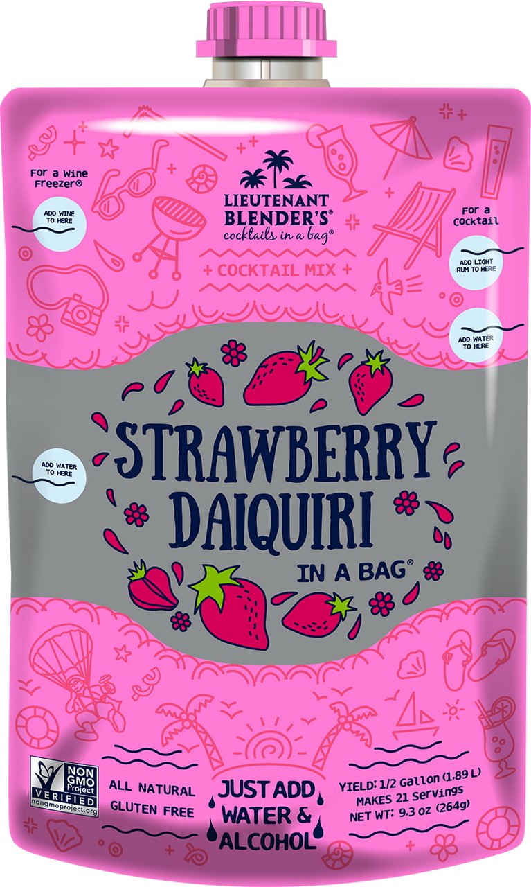 Strawberry Daiquiri in a Bag Non-GMO | Lt Blender's - Lavender Hills BeautyLieutenant Blender'sNG-STRA-2L-12