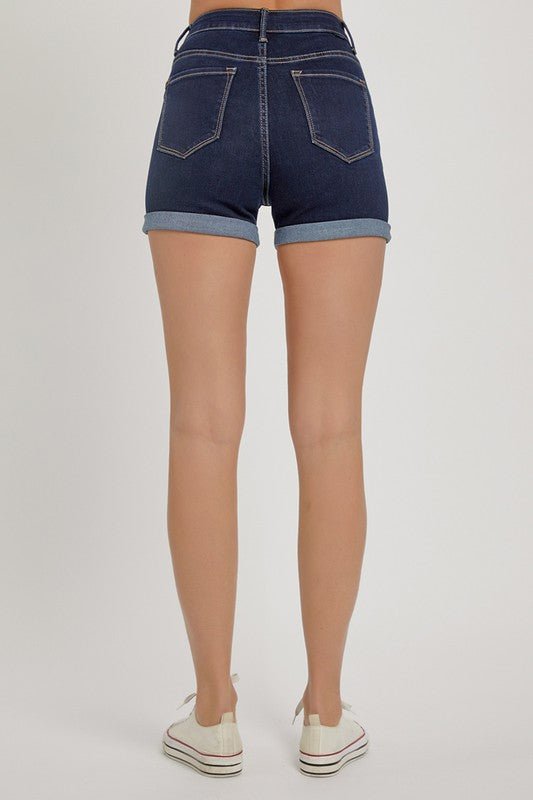 Miami High Rise Cuff Denim Shorts | Risen Jeans | RDS6079 - Lavender Hills BeautyRisen