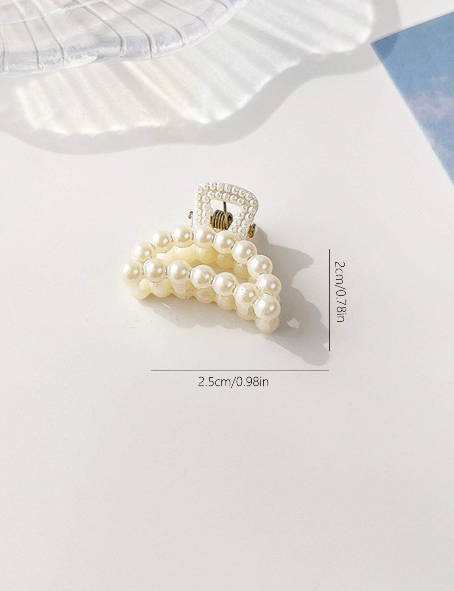 Mini Pearl Hair Claw Clips - Set of 6 - Lavender Hills BeautyLavender Hills Beautysc2308084300919588