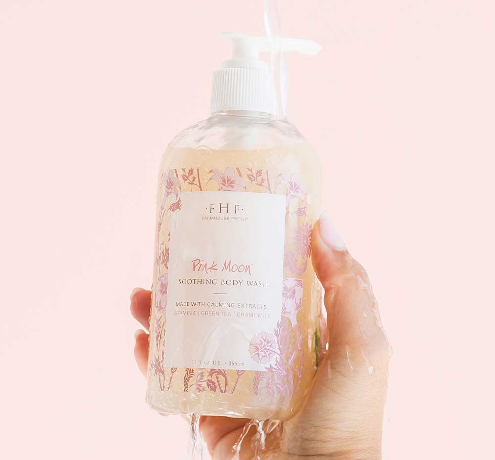 Pink Moon® Soothing Body Wash 12 oz | FarmHouse Fresh - Lavender Hills BeautyFarmhouse Fresh