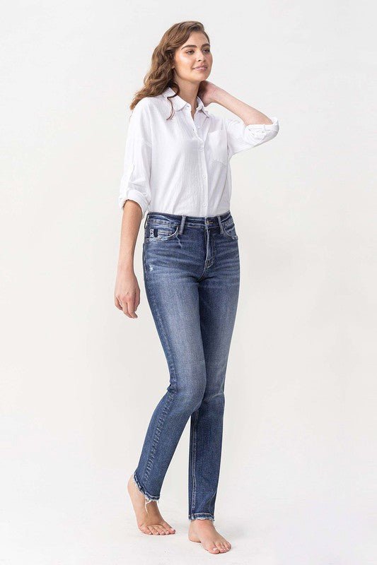 Pleasantly Mid-Rise Straight Jeans