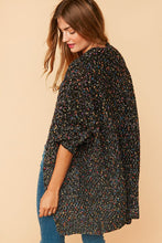 Load image into Gallery viewer, Confetti Dot Popcorn Knit Cardigan - Black Multi
