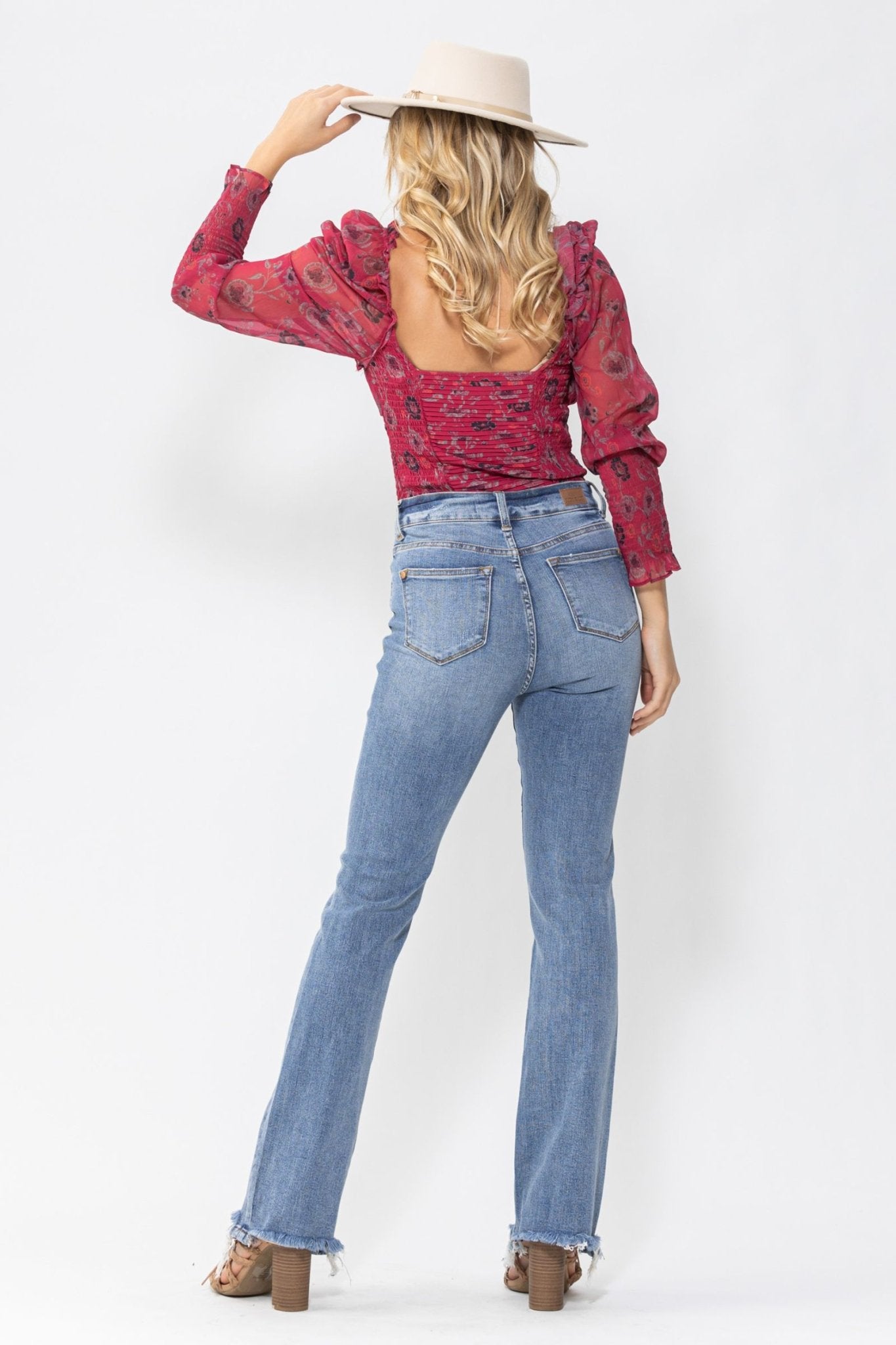 Shania Bootcut Double Button Jeans | 88140 | Judy Blue - Lavender Hills BeautyJudy Blue88140REG-MD-1(25)