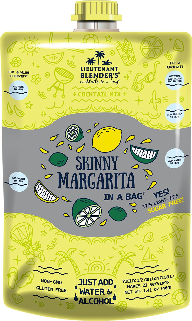Skinny Sugar-Free Margarita in a Bag Non-GMO | Lt Blender's - Lavender Hills BeautyLieutenant Blender'sNG-SFMARG-2L