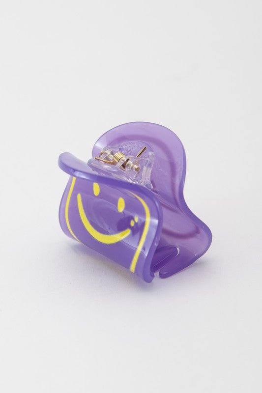 Smiley Face Hair Claw Clip - Lavender Hills BeautyLavender Hills Beauty40H611