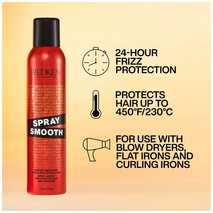 Spray Smooth Anti-Frizz Spray with Heat Protection | Redken - Lavender Hills BeautyRedkenP1955200