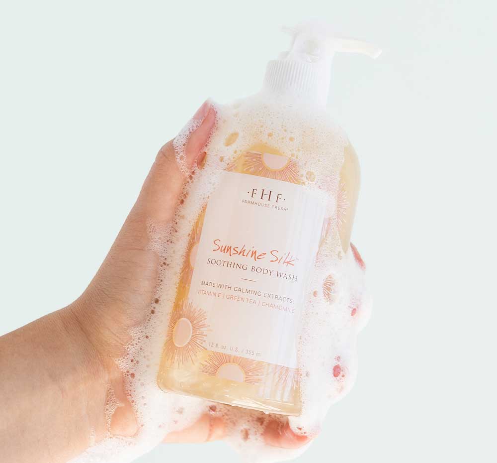 Sunshine Silk® Body Wash 12 oz | FarmHouse Fresh - Lavender Hills BeautyFarmhouse Fresh