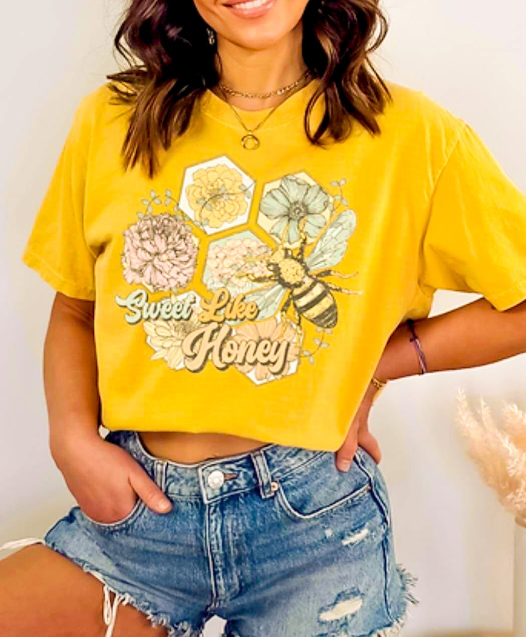 Sweet Like Honey Short Sleeve T-Shirt - Lavender Hills BeautyLavender Hills Beauty Studio