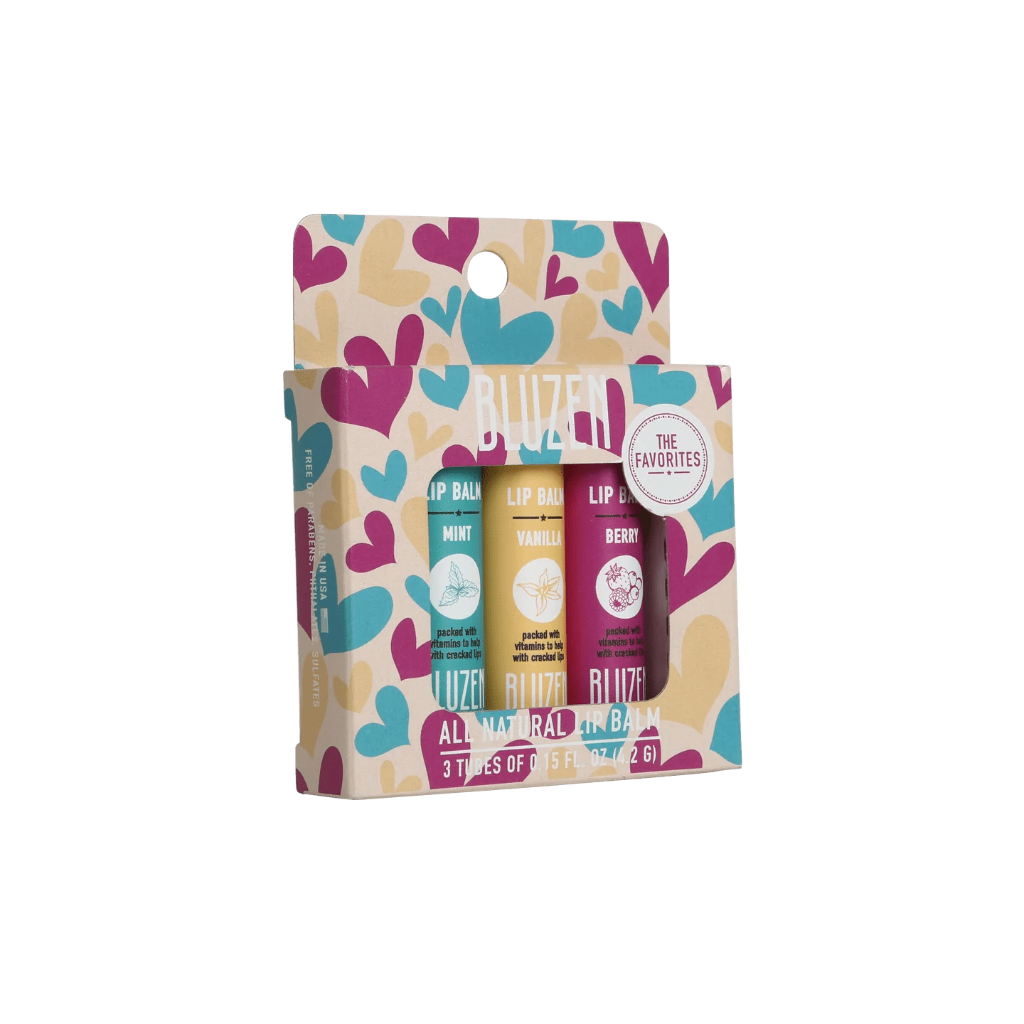 Lip Balm Variety 3-Pack - The Favorites - Lavender Hills BeautyBluZenSLB104