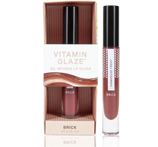 Vitamin Glaze® Oil Infused Lip Gloss – Brick | FarmHouse Fresh - Lavender Hills BeautyFarmhouse Fresh12724RT