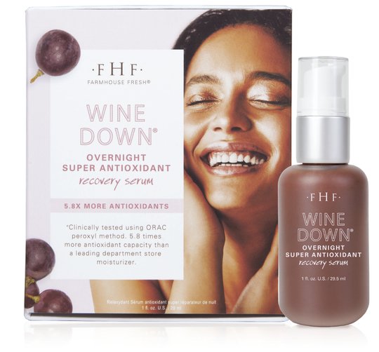 Wine Down® Overnight Super Antioxidant Recovery Serum | FarmHouse Fresh - Lavender Hills BeautyFarmhouse Fresh0799RT